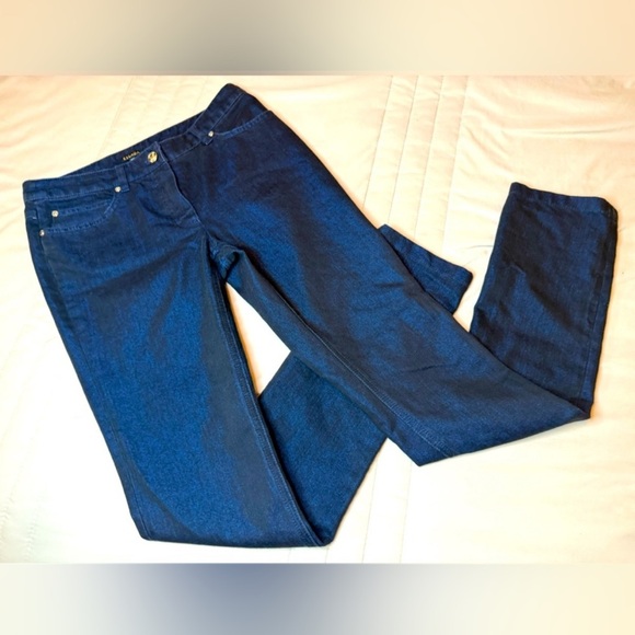 Escada Men's Slim Straight Jeans in Deep Blue, see measurements - Picture 7 of 7